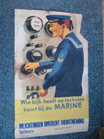 oude Marine poster, Ophalen of Verzenden, Gebruikt, Overige typen
