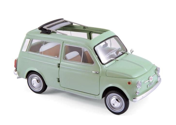 Fiat 500 Giardiniera '62 Groen schaal 1/18 NOREV ref. 187723, Hobby en Vrije tijd, Modelauto's | 1:18, Nieuw, Auto, Norev, Verzenden
