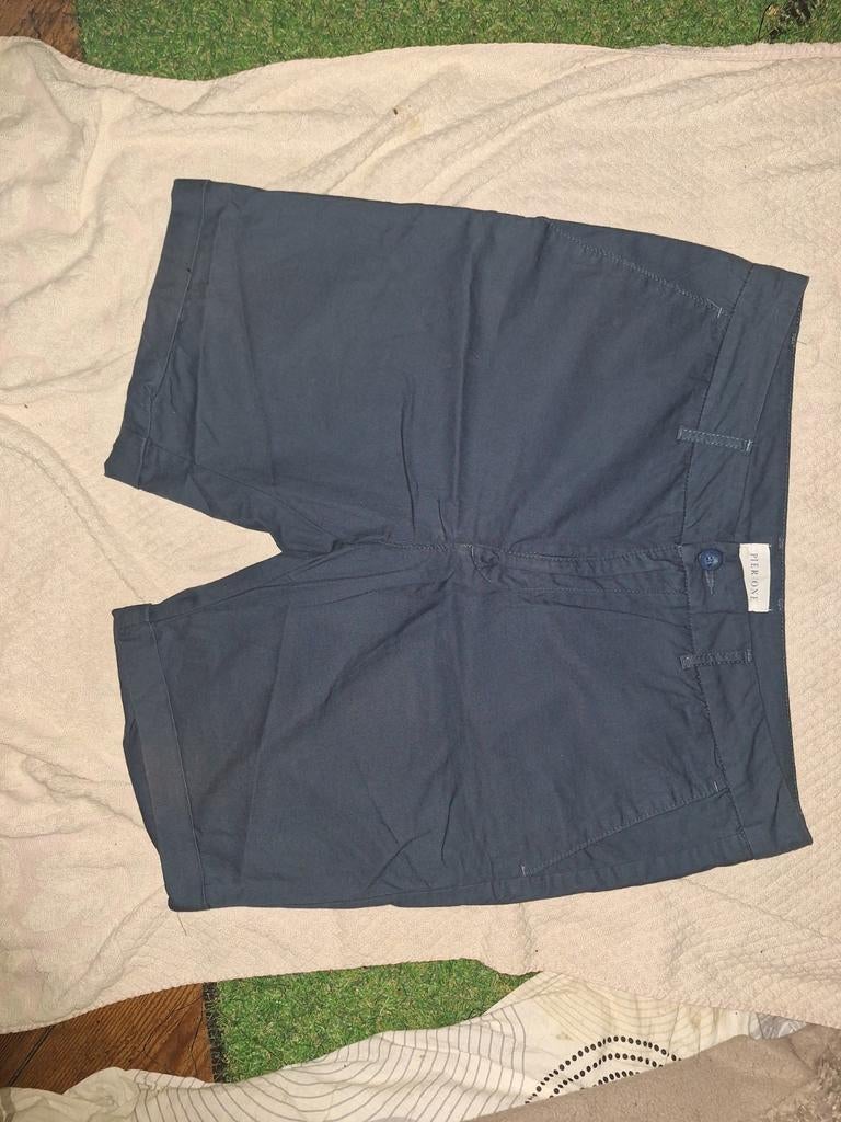 Pier One heren korte broek, Ophalen of Verzenden, Zo goed als nieuw, Maat 48/50 (M), Blauw