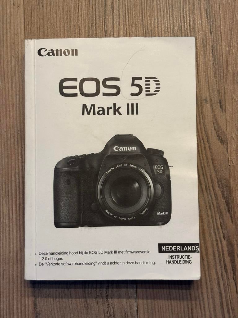 Canon EOS 5D Mark III Instructiehandleiding Nederlands, Boeken, Ophalen of Verzenden, Gelezen