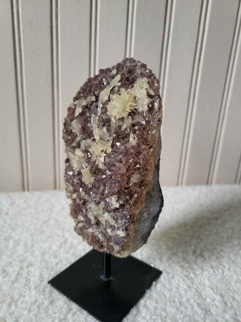 Amethist cluster op standaard, Ophalen of Verzenden