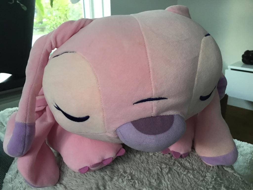 Disney Angel knuffel Lilo & Stitch roze pluche, Disney, Overige typen, Ophalen of Verzenden, Middelgroot (20 tot 80 cm)