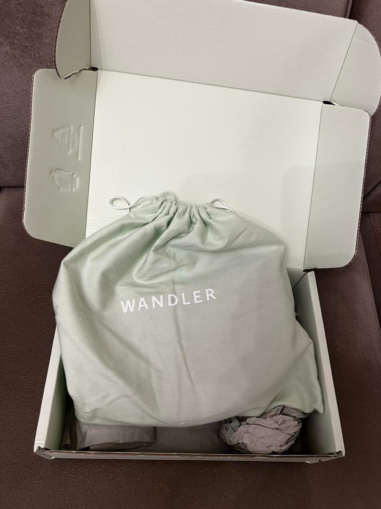 Wandler Hortensia Mini Tas Zwart Leer, Ophalen of Verzenden, Nieuw, Zwart, Schoudertasje