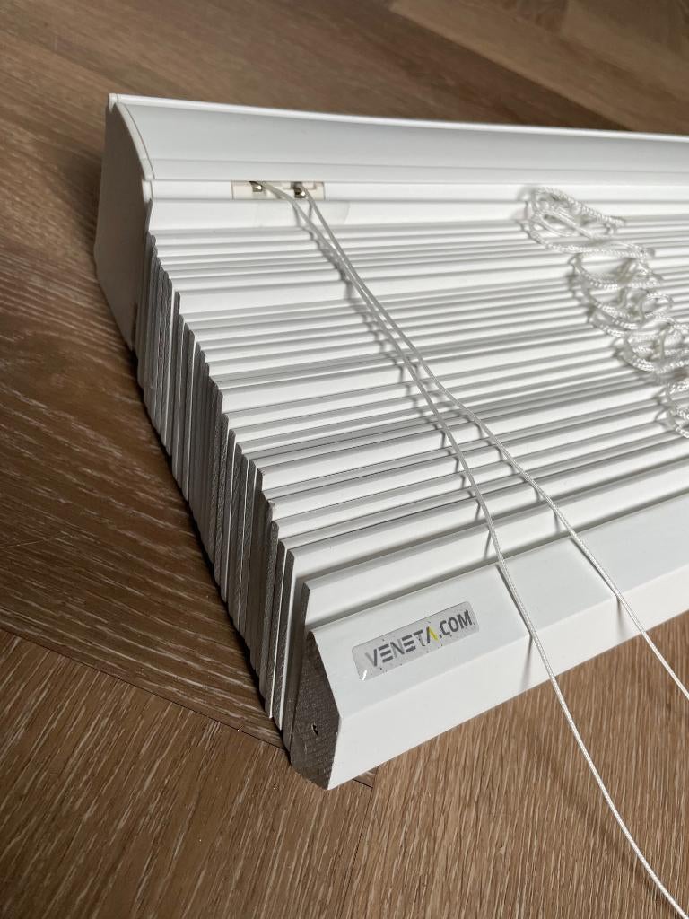 Witte Houten Jalouzieen, Ophalen, Zo goed als nieuw, 200 cm of meer, Wit