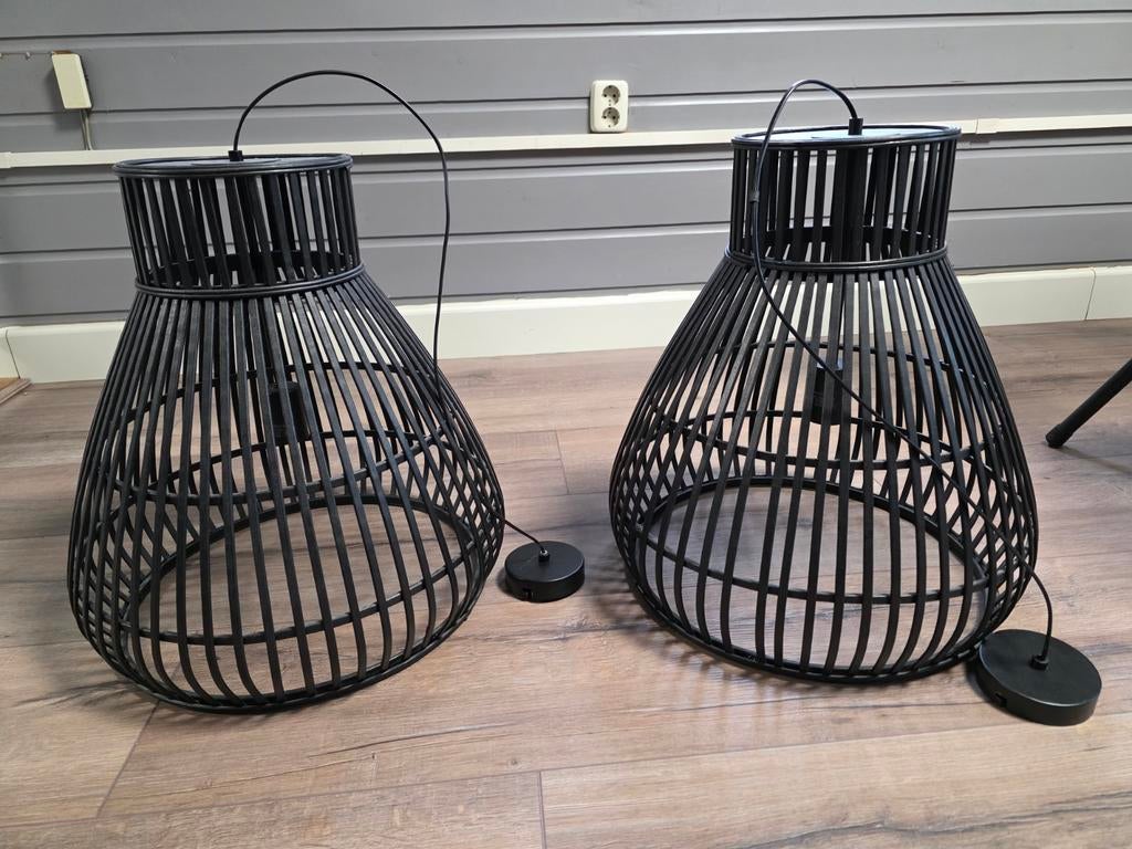 Lampenkappen, Huis en Inrichting, Lampen | Lampenkappen, Ophalen, Zwart, Rond, Zo goed als nieuw