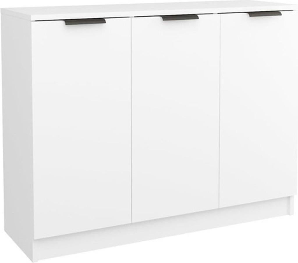 Dressoir wit hout met vakken en deurtjes, Huis en Inrichting, Kasten | Dressoirs, Ophalen, Zo goed als nieuw, 25 tot 50 cm, 50 tot 100 cm