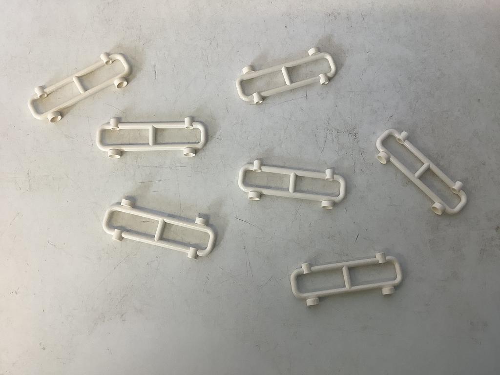 Lego staaf hek 1x8x3 wit, Ophalen of Verzenden, Gebruikt, Losse stenen, Lego