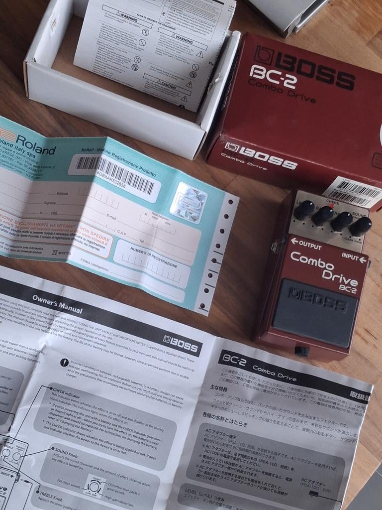 Boss BC-2 Combo Drive gitaarpedaal (Vox AC-30 sound!), Ophalen of Verzenden, Zo goed als nieuw, Distortion, Overdrive of Fuzz