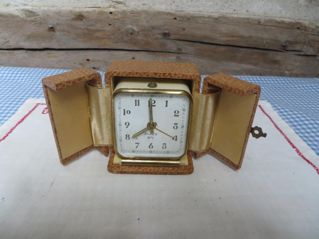 Art deco SMI BIJOU reiswekker, Antiek en Kunst, Ophalen of Verzenden