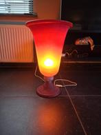 Vintage Murano glazen fakkel tafellamp Scavo, Huis en Inrichting, Ophalen, Gebruikt, Sfeervol, Uniek, Glas