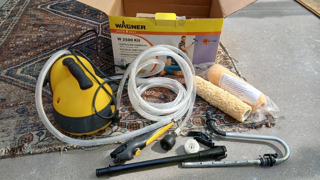 Wagner elektrische verfroller, Ophalen of Verzenden, Zo goed als nieuw, Verfspuit of Verfpomp