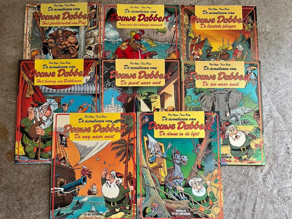 Douwe Dabbert stripboeken - 8 stuks, Meerdere stripboeken, Ophalen of Verzenden, Gelezen