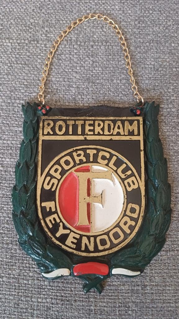 Zeer zeldzaam hang bordje /schildje feyenoord, Verzamelen, Ophalen of Verzenden, Feyenoord