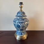 Nieuwe Delfts Blauwe Stijl Tafellamp, Dekselvaas Lamp, Ophalen of Verzenden, Zo goed als nieuw, Minder dan 50 cm