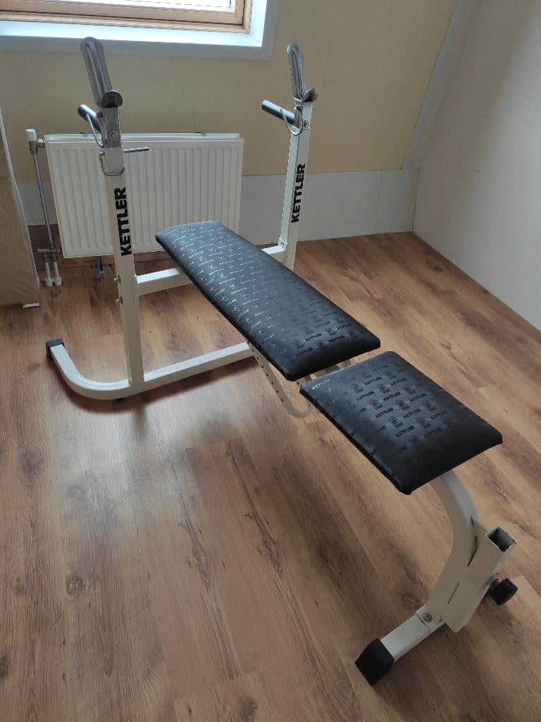 Halterbank fitness, Ophalen, Zo goed als nieuw, Metaal, Krachtstation