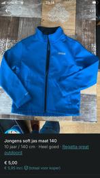 Regatta softshell jas blauw maat 140, Ophalen of Verzenden, Zo goed als nieuw, Jongen, Jas
