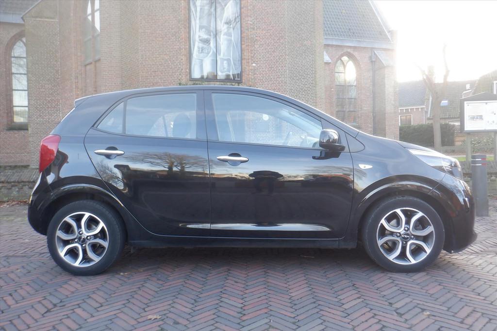 Kia Picanto 1.0 DPi AMT 67pk 5-zits GT-Line, 12 maanden, Stof, Gebruikt, Zwart