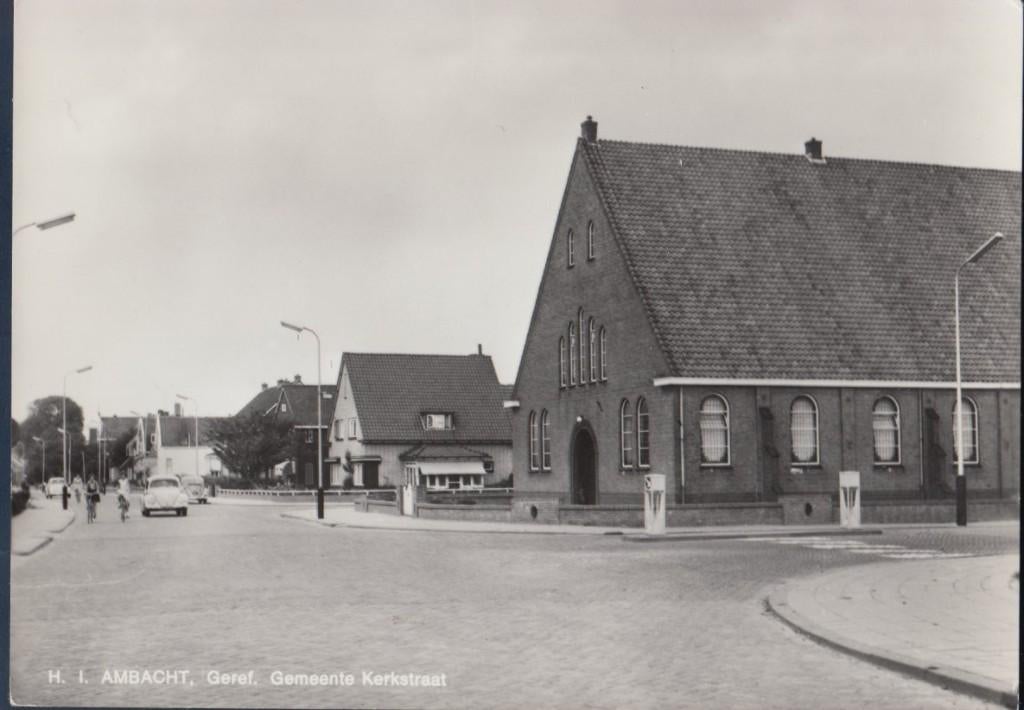 Hendrik Ido Ambacht Kerk Geref. Gemeente Kerkstraat 1968, Verzamelen, Ansichtkaarten | Nederland, Ophalen of Verzenden, 1960 tot 1980