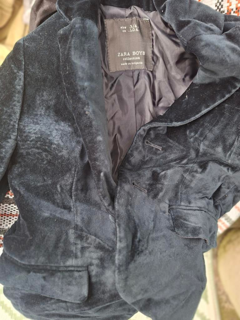Colbert zara 104 fluweel petrol, Kinderen en Baby's, Ophalen of Verzenden, Zo goed als nieuw