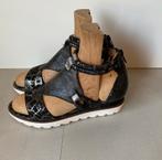 MJUS SLEEHAK SANDAAL MT: 40, Kleding | Dames, Schoenen, Verzenden, Zwart, Sandalen of Muiltjes, Zo goed als nieuw