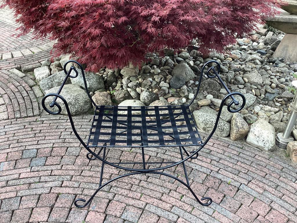 Zeldzaam antieke stoel bank, Ophalen, Zo goed als nieuw, Metaal