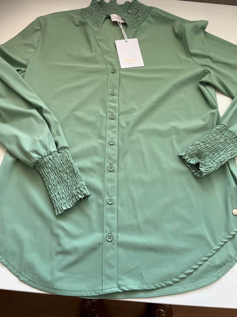 Nieuwe Daelin travelstof blouse maat XL groen, Ophalen of Verzenden, Nieuw, Maat 46/48 (XL) of groter, Groen