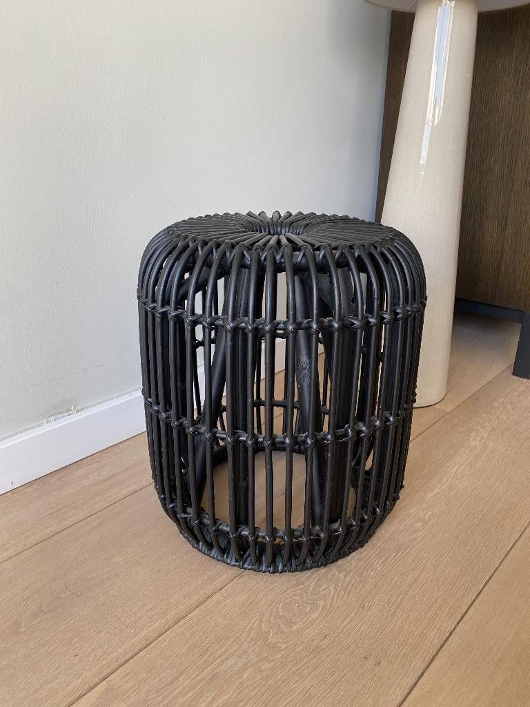 Rotan krukje, Ophalen, Zo goed als nieuw, Hout