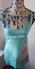 Aqua top Pepe Jeans maat L, Maat 38/40 (M), Blauw, Ophalen of Verzenden, Zo goed als nieuw