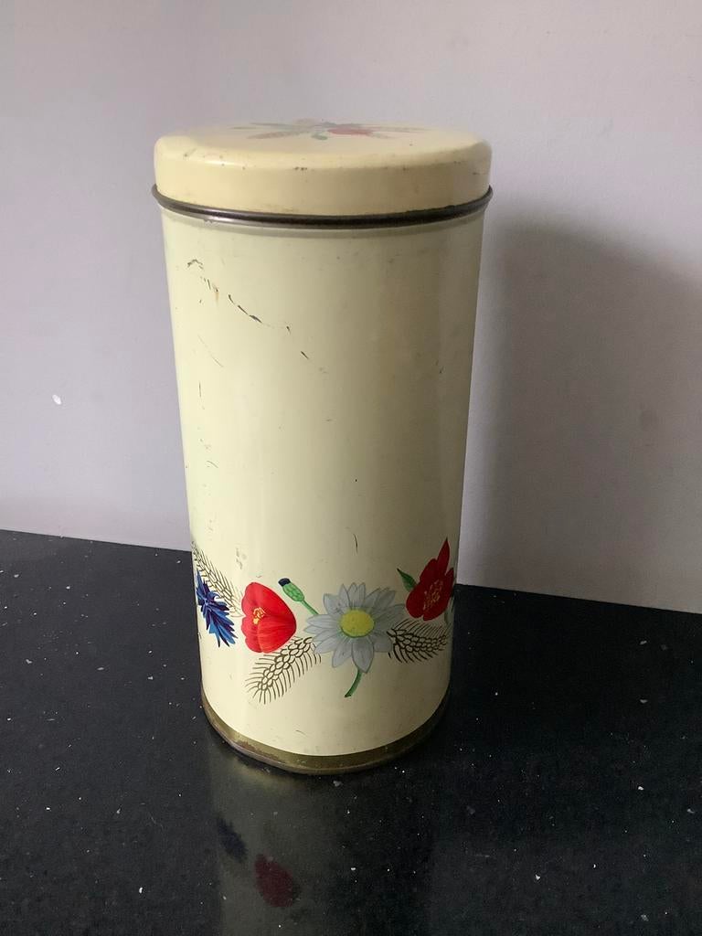 Brocante beschuitblik, Verzamelen, Blikken, Ophalen of Verzenden, Gebruikt, Beschuit