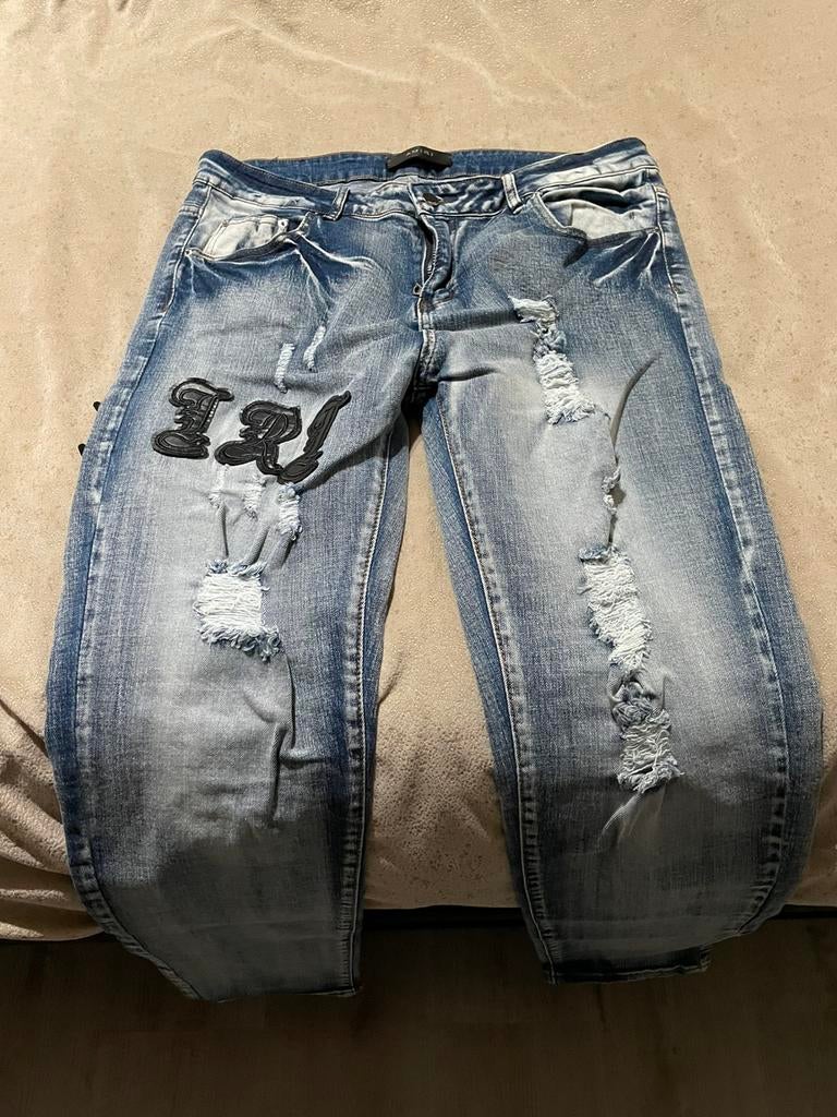 Amiri broek nieuw!  Maat 33/32, Ophalen of Verzenden, Zo goed als nieuw, Blauw, W33 - W34 (confectie 48/50)