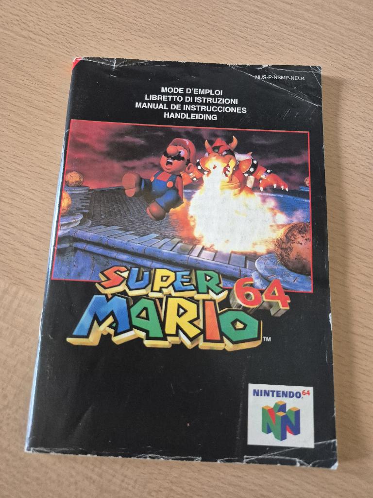 Super Mario 64 (losse handleiding), Avontuur en Actie, Gebruikt, 1 speler, Ophalen of Verzenden