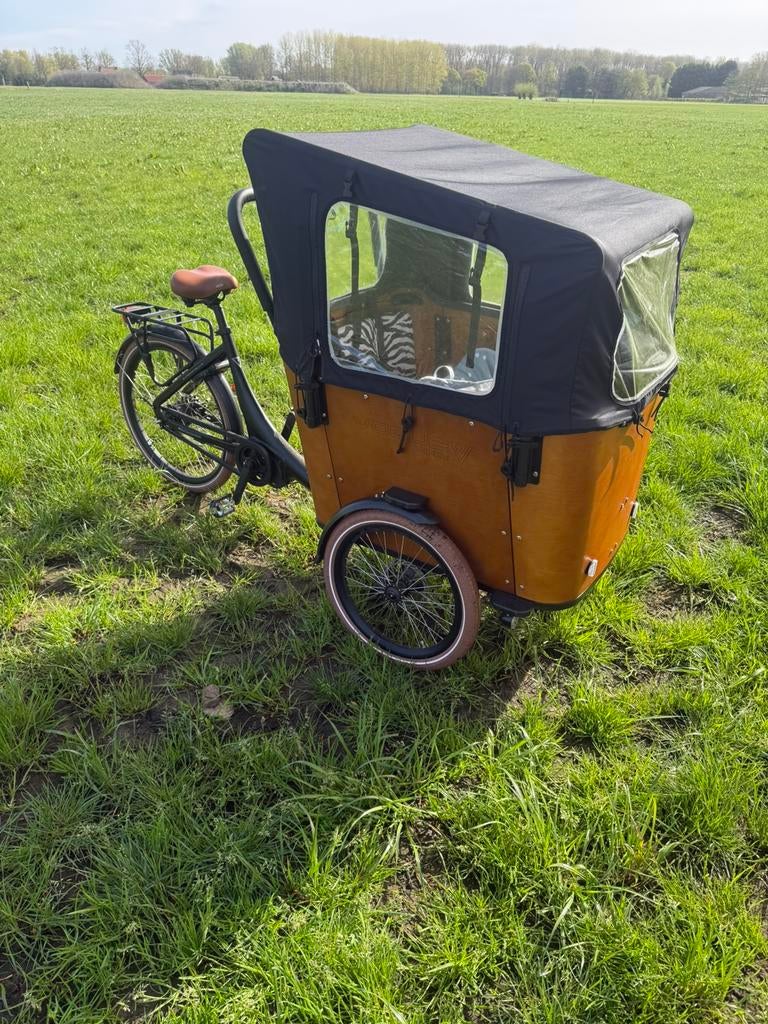 Vogue superior deluxe elektrische bakfiets zeer compleet!, Fietsen en Brommers, Fietsen | Bakfietsen, 4 kinderen of meer, Huif