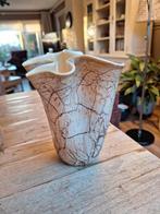 Prachtige Jozefina Krosno Art Glass Vaas – Craquelé – Nieuw!, Antiek en Kunst, Ophalen of Verzenden