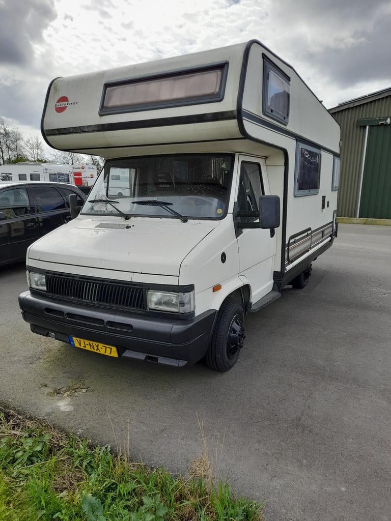 Wegens gezondheids redenen, Fiat 290 Bûrstner camper, Caravans en Kamperen, Particulier, Bürstner, Schokbreker, 5 tot 6 meter
