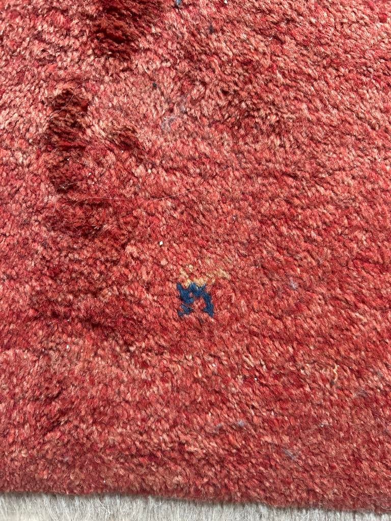 Handgeknoopt Perzisch Gabbeh Tapijt - 161x107cm - Terracotta, Gebruikt, 100 tot 150 cm, Ophalen of Verzenden, 150 tot 200 cm