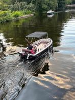 Polyester sloep 435 cm | Suzuki 9.9 pk | geen vaarbewijs, Watersport en Boten, Sloepen, Ophalen, Gebruikt, Tot 10 pk, 3 tot 6 meter