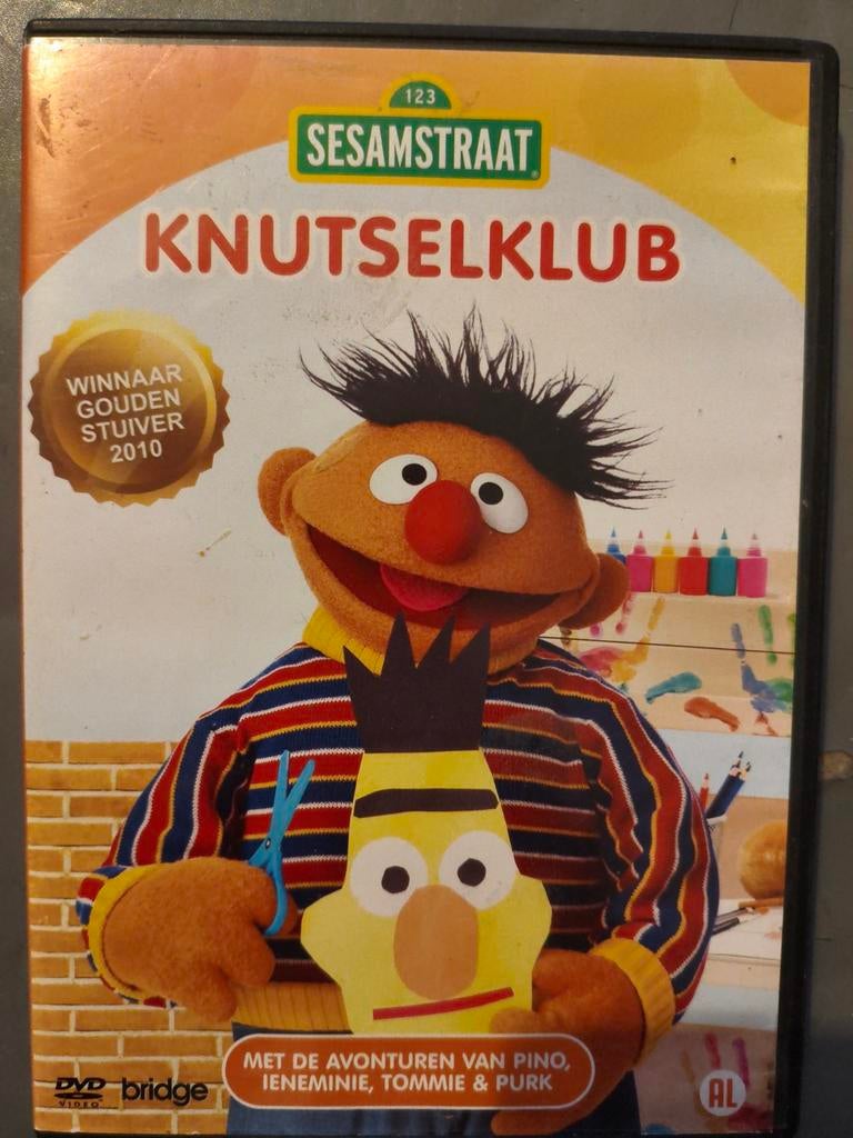 Sesamstraat Knutselklub DVD, Cd's en Dvd's, Dvd's | Kinderen en Jeugd, Ophalen of Verzenden