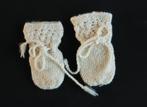 Brocante wollen krab wanten / handschoentjes handgemaakt, Kinderen en Baby's, Babykleding | Mutsen, Sjaals en Wanten, Verzenden