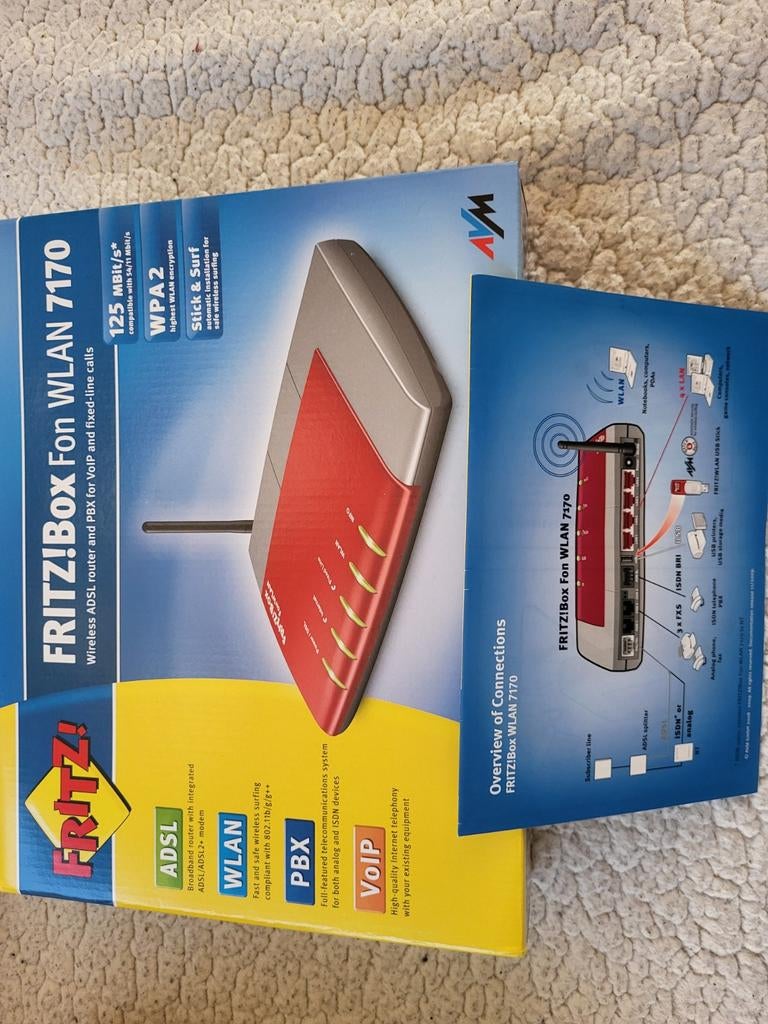 FRITZ!Box Fon WLAN 7170, Ophalen of Verzenden