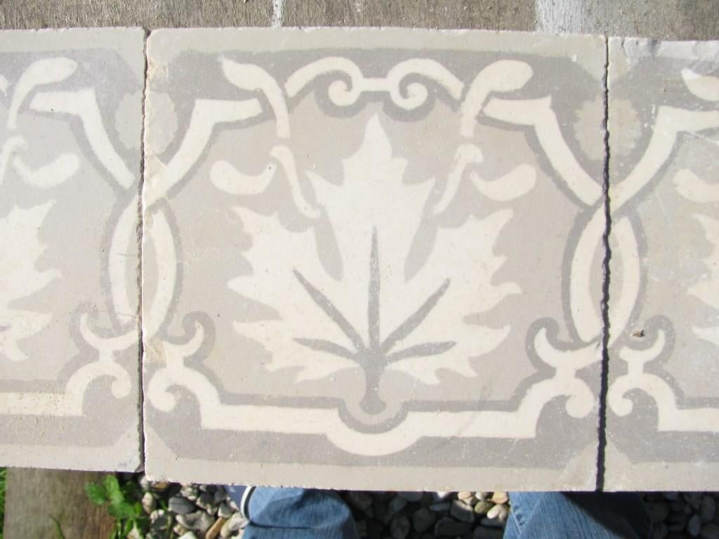 Oude vloertegels 14x14 cm lichtgrijs, Ophalen, Keramiek, Vloertegels