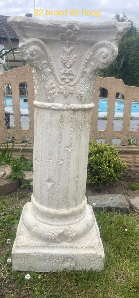 Zuil gips witgoud, Ophalen of Verzenden, Zo goed als nieuw