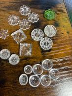 Vintage glazen knoppen, Antiek en Kunst, Ophalen of Verzenden