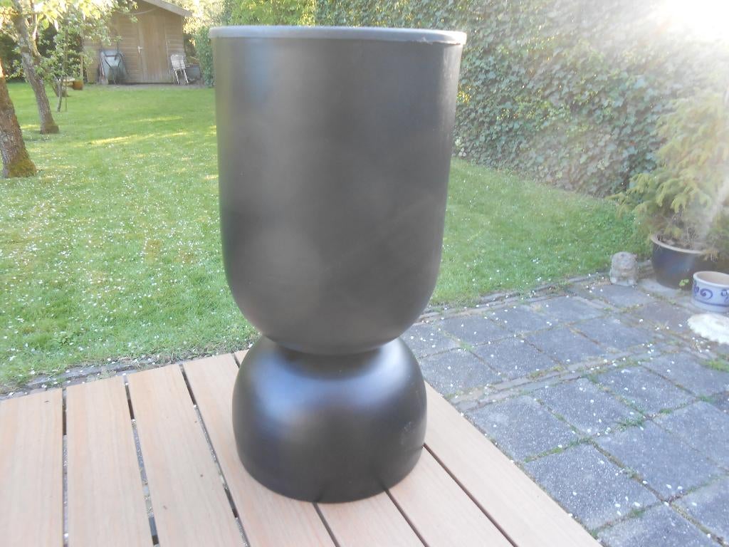 Bloempot uit de eighties, 25 tot 40 cm, Gebruikt, Rond, Ophalen of Verzenden