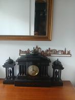 Antiek Zwart Marmeren Klokkenstel, Antiek en Kunst, Ophalen