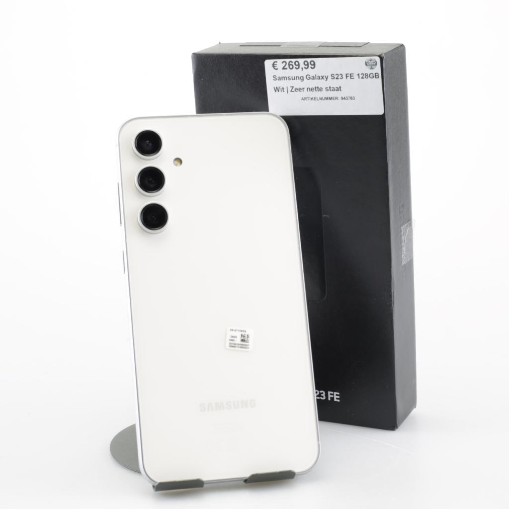 Samsung Galaxy S23 FE 128GB Wit | Zeer nette staat, Telecommunicatie, Mobiele telefoons | Samsung, Samsung, Zo goed als nieuw