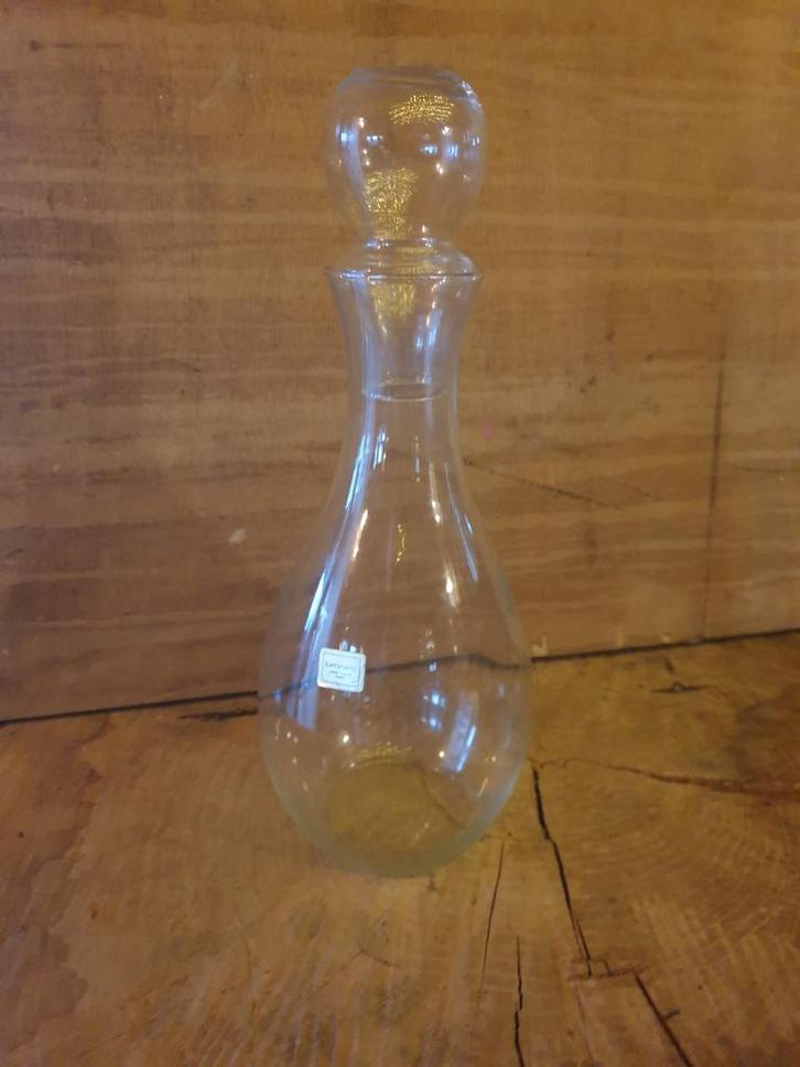 Vintage Luminarc Karaf met Stop - Frankrijk, Antiek en Kunst, Antiek | Glas en Kristal, Ophalen of Verzenden