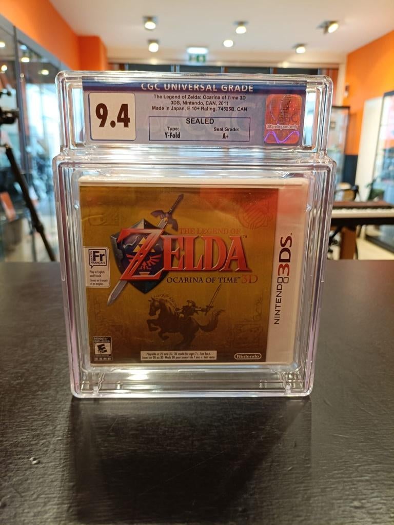 Nintendo 3DS The Legend Of Zelda | CGC Graded 9,4 A+, Spelcomputers en Games, Avontuur en Actie, 1 speler, Nieuw, Ophalen of Verzenden