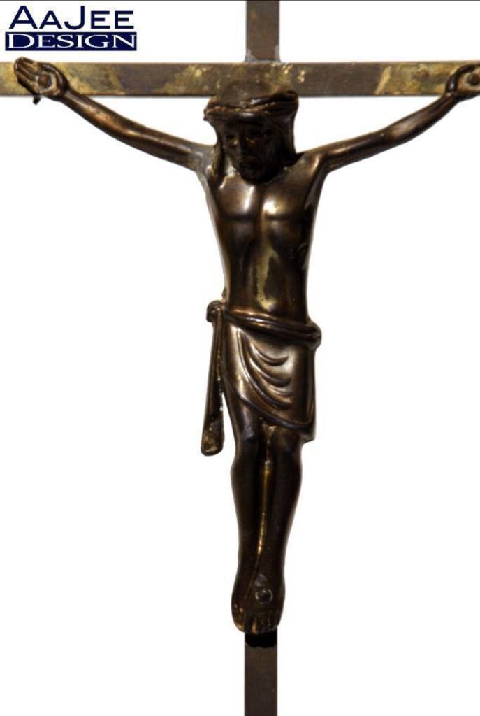 Jezuskruisje staand - Crucifix - Jezus kruisje - Verkoperd, Antiek en Kunst, Ophalen of Verzenden