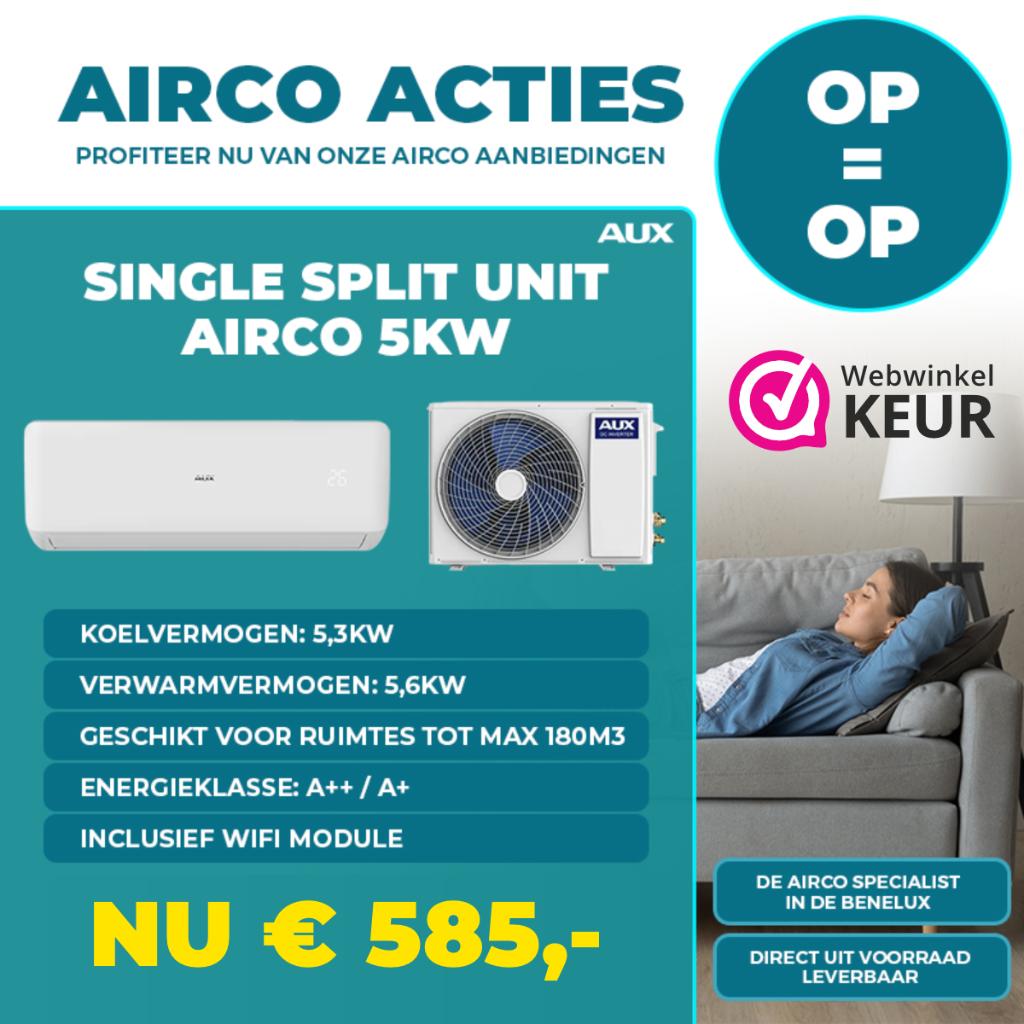 AUX Airco Split Unit - 5 kW + WiFi Freedom, Ophalen, Nieuw