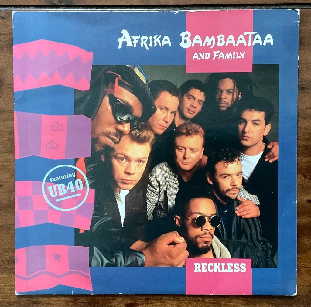 Afrika Bambaataa & UB 40 - Reckless (1988), Cd's en Dvd's, Vinyl | Hiphop en Rap, Ophalen of Verzenden, 1985 tot 2000, Zo goed als nieuw